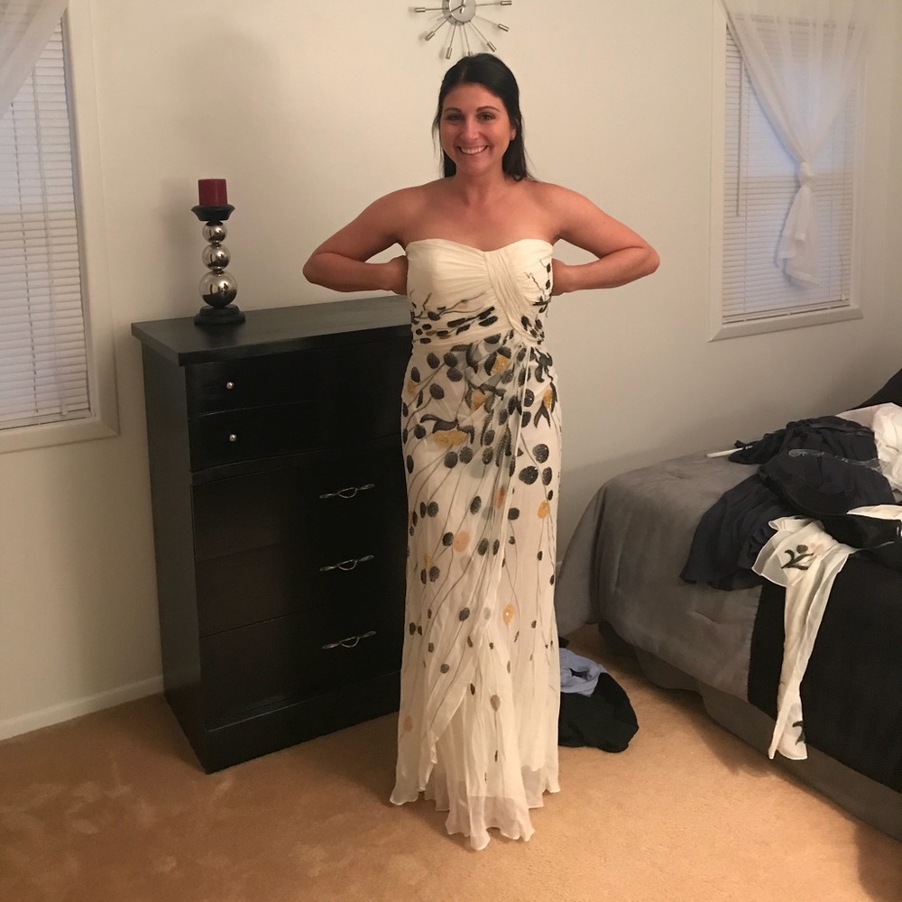 Cream Prom dress
